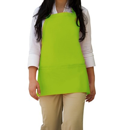 Short Bib Aprons in Lime Green